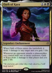 Serment de Kaya - Prerelease Promos