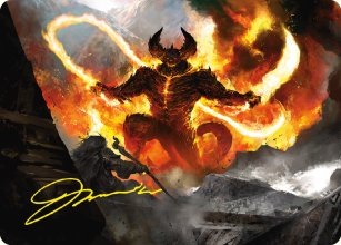 Le Balrog, Flau de Durin - Illustration - The Lord of the Rings - Art Series