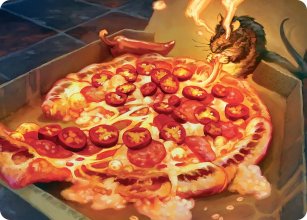 Pizza au porridge �pic�e - Illustration - Teenage Mutant Ninja Turtle - Art Series