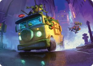 Camion des tortues - Illustration - Teenage Mutant Ninja Turtle - Art Series