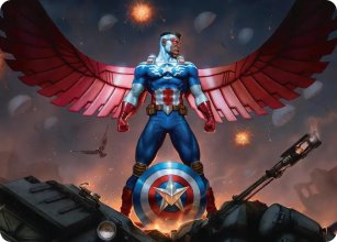 Captain America, ailes de la libert� - Illustration - Marvel Super Heroes - Art Series