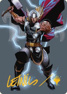 Thor, dieu du Tonnerre - Illustration - Marvel Super Heroes - Art Series