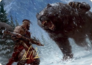 Combat dans le blizzard - Illustration - 