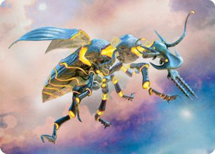 Zabaz, the Glimmerwasp - Art - 