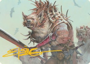 Chasseur gnoll - Illustration<br>Gnoll - Stats