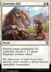 Generous Gift - Bloomburrow Commander Decks