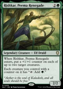 Rishkar, Peema Renegade - Bloomburrow Commander Decks