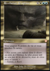 Rvlation du sphinx - The Brothers' War Commander Decks