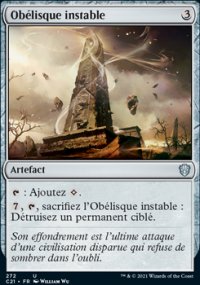 Oblisque instable - 