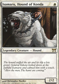 Isamaru, chien de Konda - Champions of Kamigawa