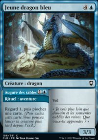 Jeune dragon bleu<br>Augure des sables - 