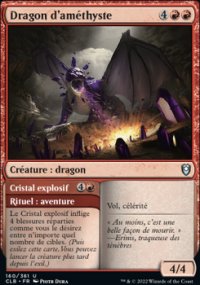 Dragon d'amthyste<br>Cristal explosif - 