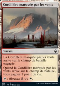 Cordillre marque par les vents - 