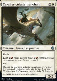 Cavalier cleste tranchant - 