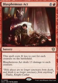 Blasphemous Act - Lorwyn Eclipsed Commander Decks
