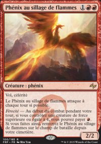 Phnix au sillage de flammes - 