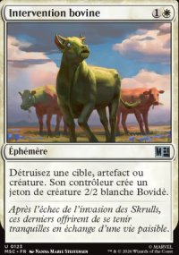 Intervention bovine - Marvel Super Heroes Commander Decks