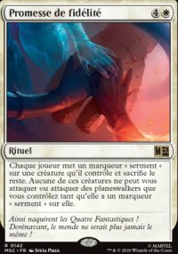 Promesse de fid�lit� - Marvel Super Heroes Commander Decks