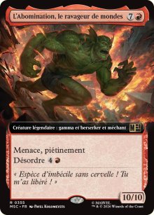 L'Abomination, le ravageur de mondes - Marvel Super Heroes Commander Decks