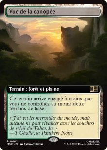 Vue de la canop�e - Marvel Super Heroes Commander Decks