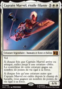 Captain Marvel, �toile filante - Marvel Super Heroes Commander Decks