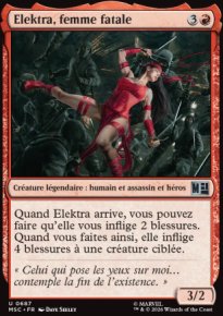 Elektra, femme fatale - Marvel Super Heroes Commander Decks