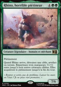 Rhino, horrible pi�tineur - Marvel Super Heroes Commander Decks