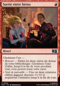 Sortie entre h�ros - Marvel Super Heroes Commander Decks