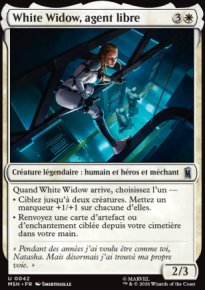 White Widow, agent libre - Marvel Super Heroes