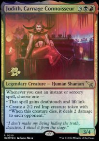 Judith, connaisseuse en carnage - Prerelease Promos