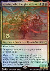 Alesha, Celle-qui-rit-face-au-destin - Prerelease Promos