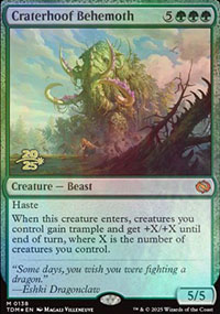 Bhmoth caveur de cratres - Prerelease Promos