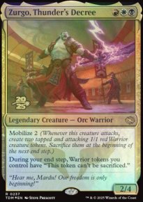 Zurgo, dcret du tonnerre - Prerelease Promos