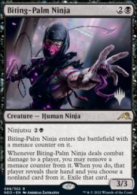 Ninja  la paume mordante - Planeswalker symbol stamped promos