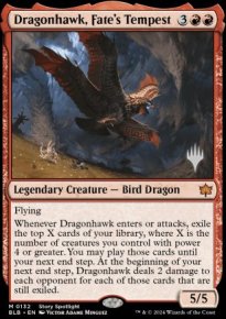 Sacredragon, tempte du destin - Planeswalker symbol stamped promos