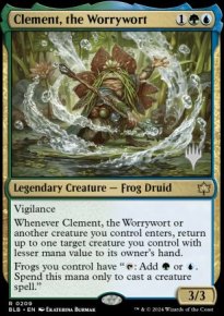 Clement, the Worrywort - Planeswalker symbol stamped promos