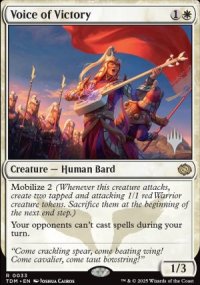 Voix de la victoire - Planeswalker symbol stamped promos