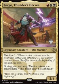 Zurgo, dcret du tonnerre - Planeswalker symbol stamped promos