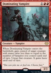 Vampire dominatrice - Planeswalker symbol stamped promos