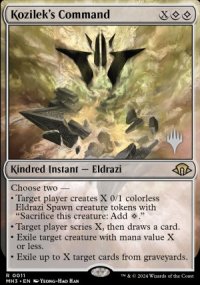 Commandement de Kozilek - Planeswalker symbol stamped promos
