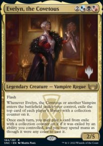 Evelyn, la cupide - Planeswalker symbol stamped promos