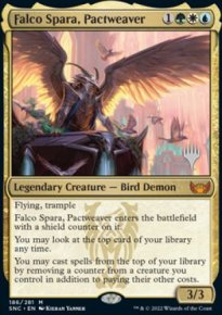 Falco Spara, tisseur de pacte - Planeswalker symbol stamped promos