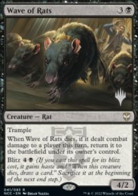 Vague de rats - Planeswalker symbol stamped promos