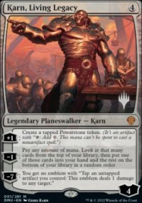 Karn, hritage vivant - Planeswalker symbol stamped promos