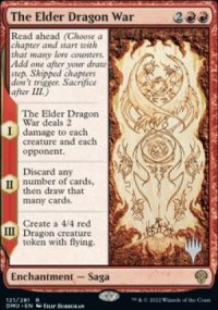 La Guerre des anctres dragons - Planeswalker symbol stamped promos