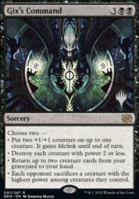 Commandement de Gix - Planeswalker symbol stamped promos