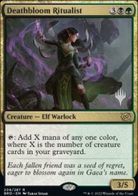 Ritualiste  fleurs de mort - Planeswalker symbol stamped promos