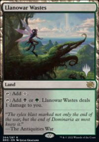 Landes de Llanowar - Planeswalker symbol stamped promos