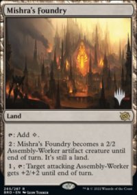 Fonderie de Mishra - Planeswalker symbol stamped promos