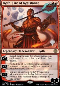 Koth, feu de la rsistance - Planeswalker symbol stamped promos